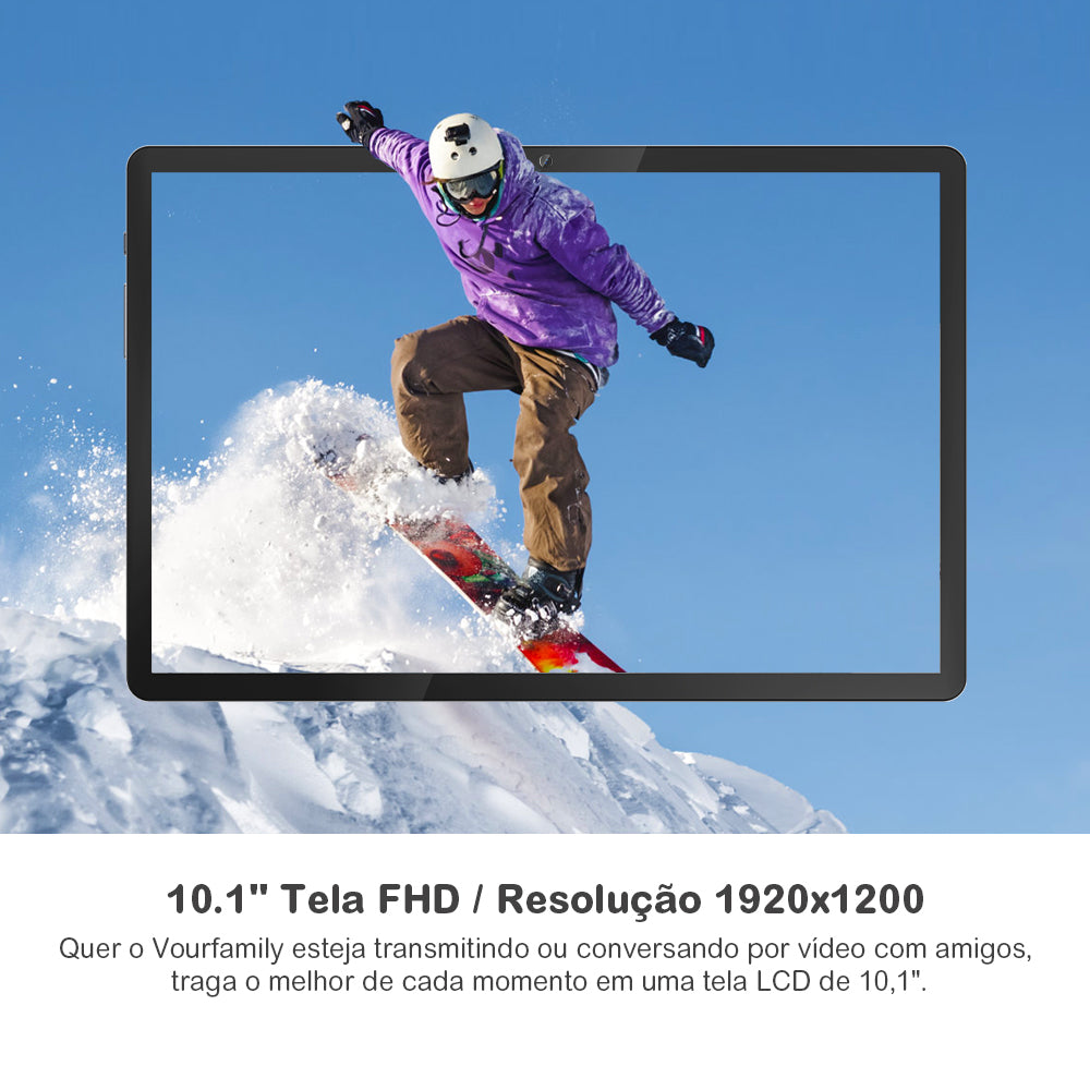 Xixaomiro 3 in 1 Tablet, 10.1-Inch Android 13 Tablet, 8GB+256GB with Keyboard Case Mouse, 1920x1200 Screen, Octa-Core Processor, 32MP/16MP Camera, 8800mAh Battery, Dual SIM Slot
