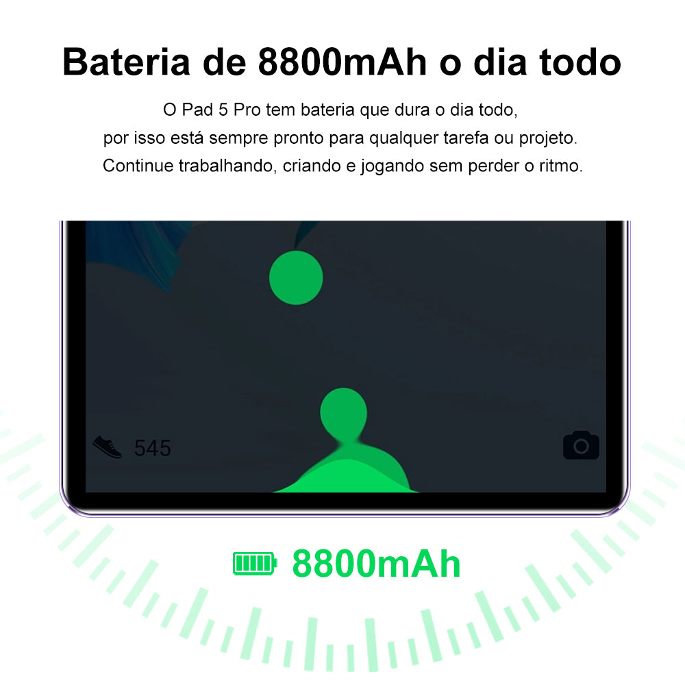 Xixaomiro 3 in 1 Tablet, 10.1-Inch Android 13 Tablet, 8GB+256GB with Keyboard Case Mouse, 1920x1200 Screen, Octa-Core Processor, 32MP/16MP Camera, 8800mAh Battery, Dual SIM Slot